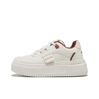 Little Red Man Low Top Skateboard Shoes Women's