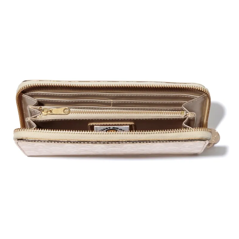 BABY MILO STORE BY A BATHING APE Artificial Leather Wallet Unisex Gold/Silver-1