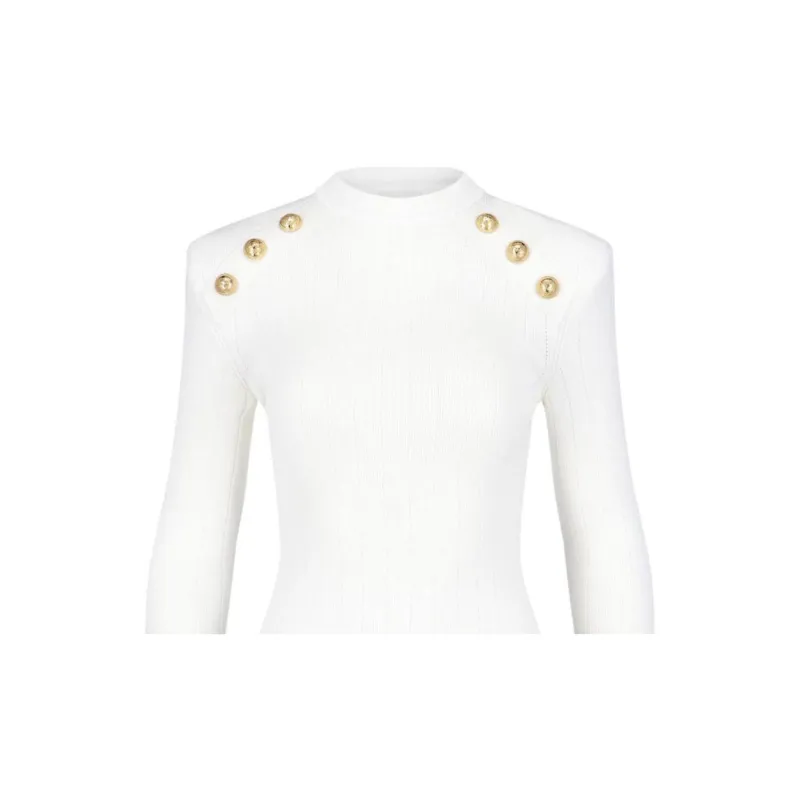 BALMAIN 6-Buttons Knit Jumper-4