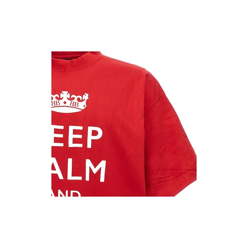 Balenciaga Logo Printed Crewneck T Shirt-7