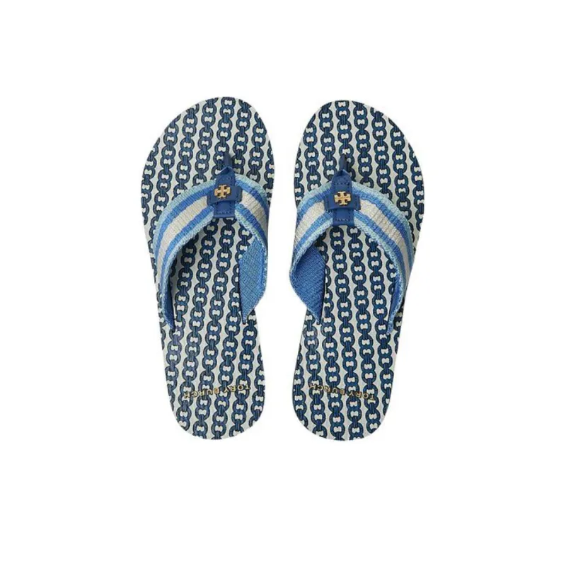 TORY BURCH Slip Resistant Flip Flops Women's Blue-5