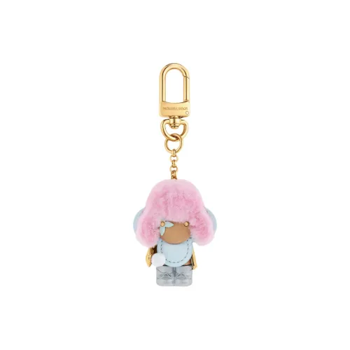 LOUIS VUITTON Cow Leather Keychains Women's Multicolor