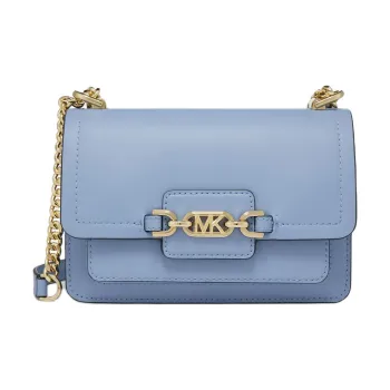MICHAEL KORS Heather Split Cow Leather Shoulder Bag, Crossbody Bag Extra Small Women's Light Blue