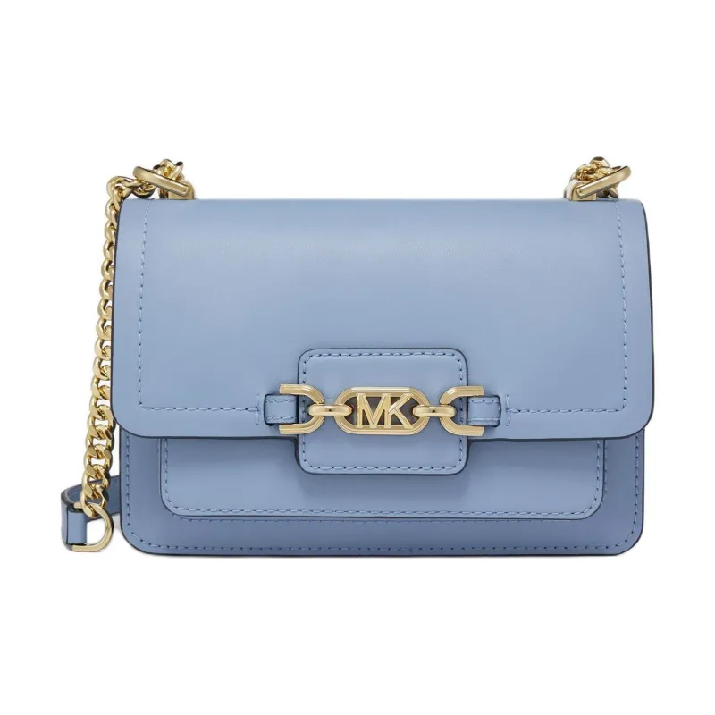 MICHAEL KORS Heather Split Cow Leather Shoulder Bag, Crossbody Bag Extra Small Women's Light Blue-0