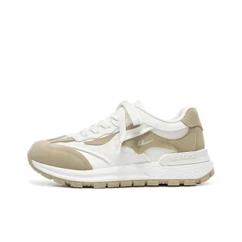 WARRIOR Ride The Wind And Waves Series Casual Shoes Women's Low Top Beige Khaki