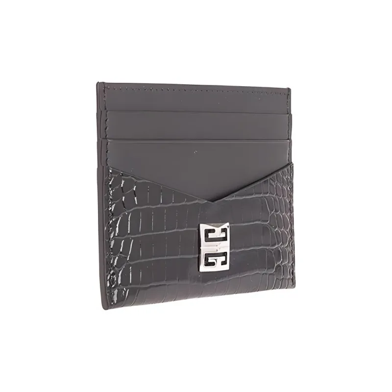 GIVENCHY Cow Leather Wallet Unisex Black-1