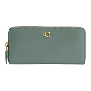 COACH Calfskin Wallet Trumpets Women's Sage