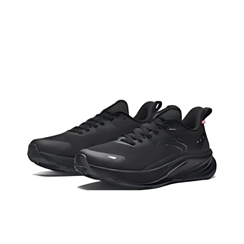 Anta Rocket 6.0 Wear-Resistant Coverage Rebound Low-Top Casual Running Shoes Men's Black Gray-2