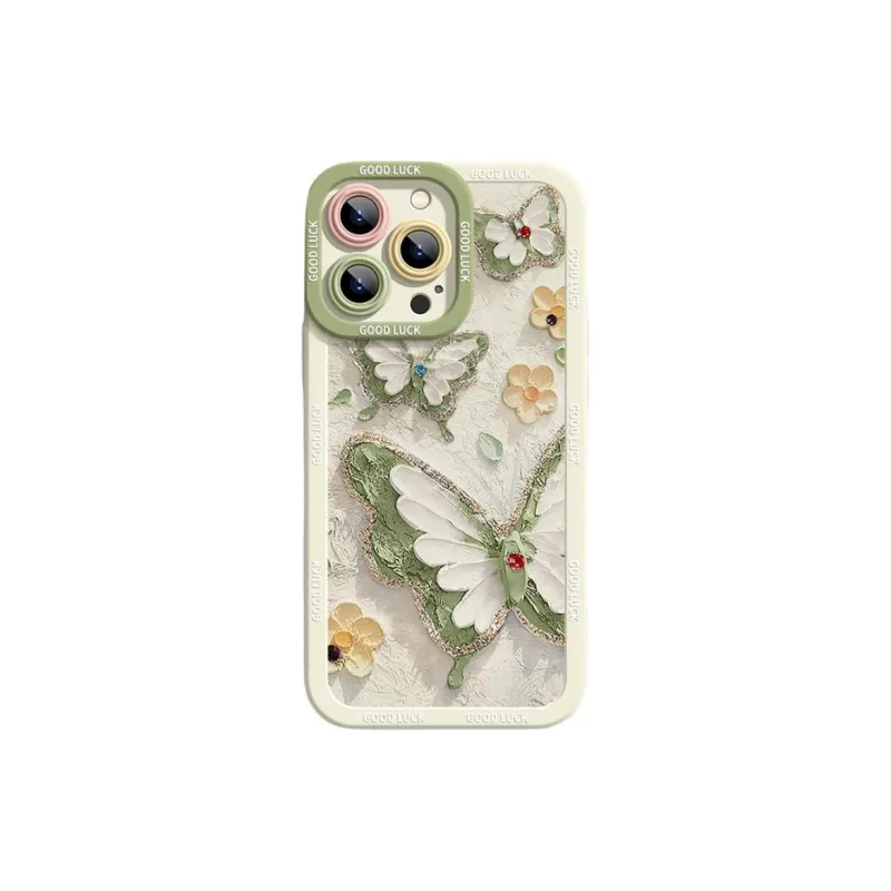 Wei Xin Silicone Material Eye Butterfly Phone Cases Compatible With IPhone 16/15 Pro Max/Apple 13/14 Pro/Max-0