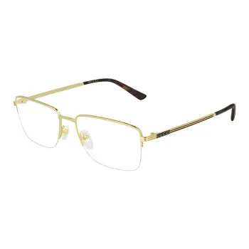 GUCCI Eyeglass Frames Men Gold