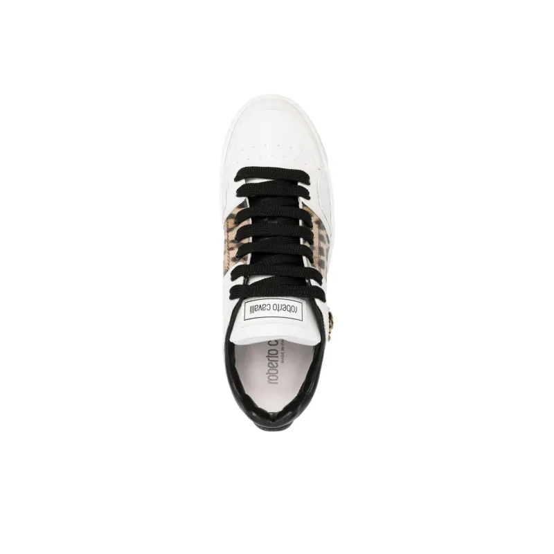 Roberto Cavalli Low-Top Skateboard Shoes Women's White-4