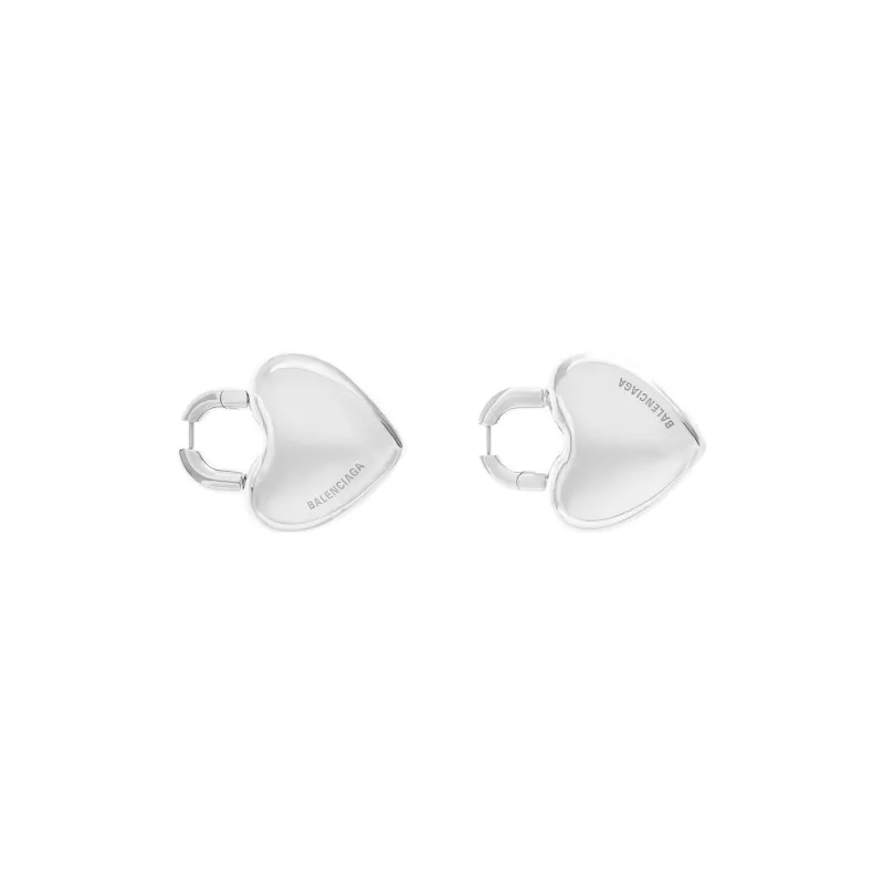 Balenciaga Copper Brass Silver Copper Earrings Women's Silver-1