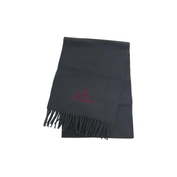 Vivienne Westwood Wool Knit Scarves Women's Dark Gray