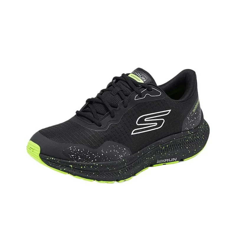 Skechers MEN'S GO Wear resistant And Lightweight Low Top Running Shoes Men's Black-1