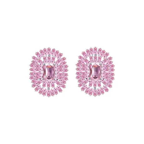 MIDNIGHT OPERA HOUSE White Gold-Plated Copper Earrings Women's Pink