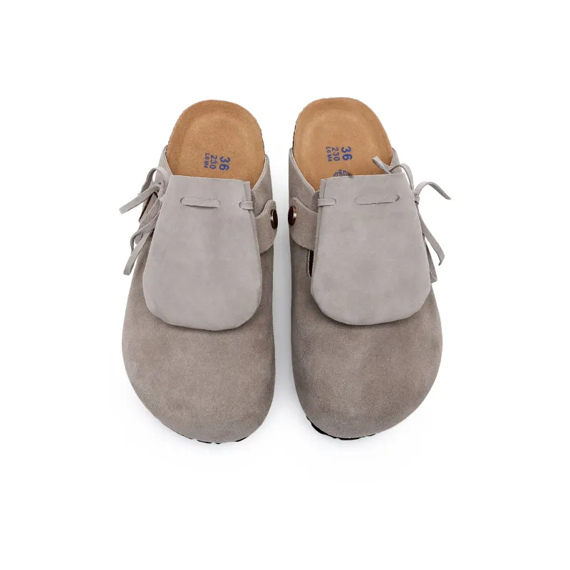 EBLIS HUNGI Cork Sole Slip-Resistant Abrasion-Resistant Wrap-toe Slippers Unisex-20