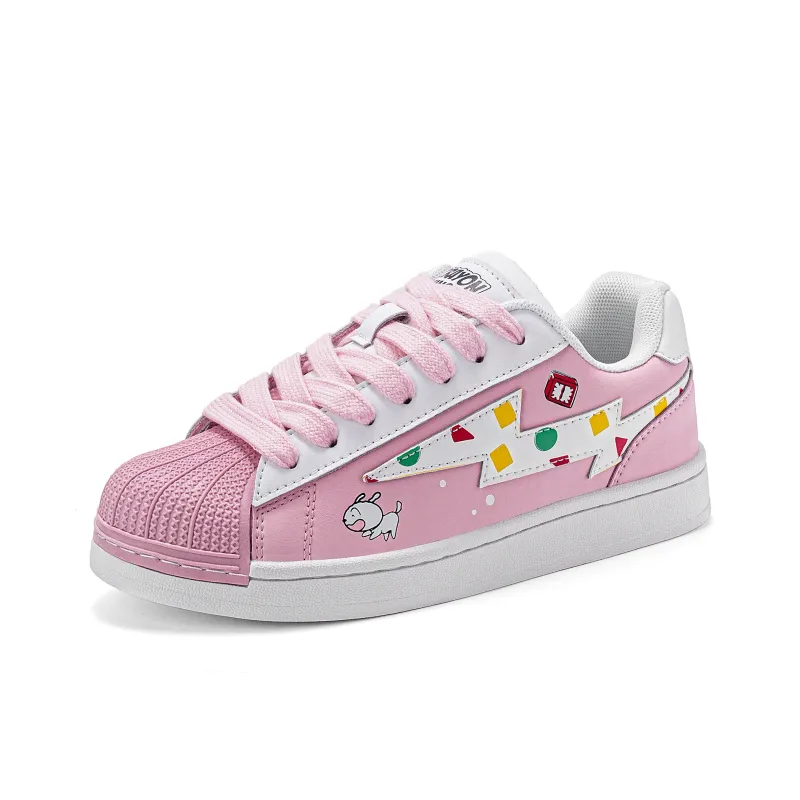 Crayon Shinchan Balance Lightweight Support Low-Top Skateboard Shoes Unisex-2