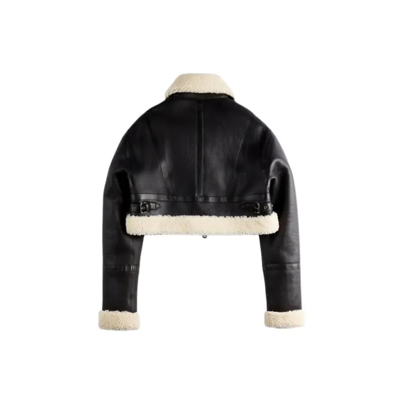 TOD'S FW23 Leather Jacket Women's Black-1