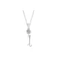 Plain Chain+Pendant+Crystal+Letter L