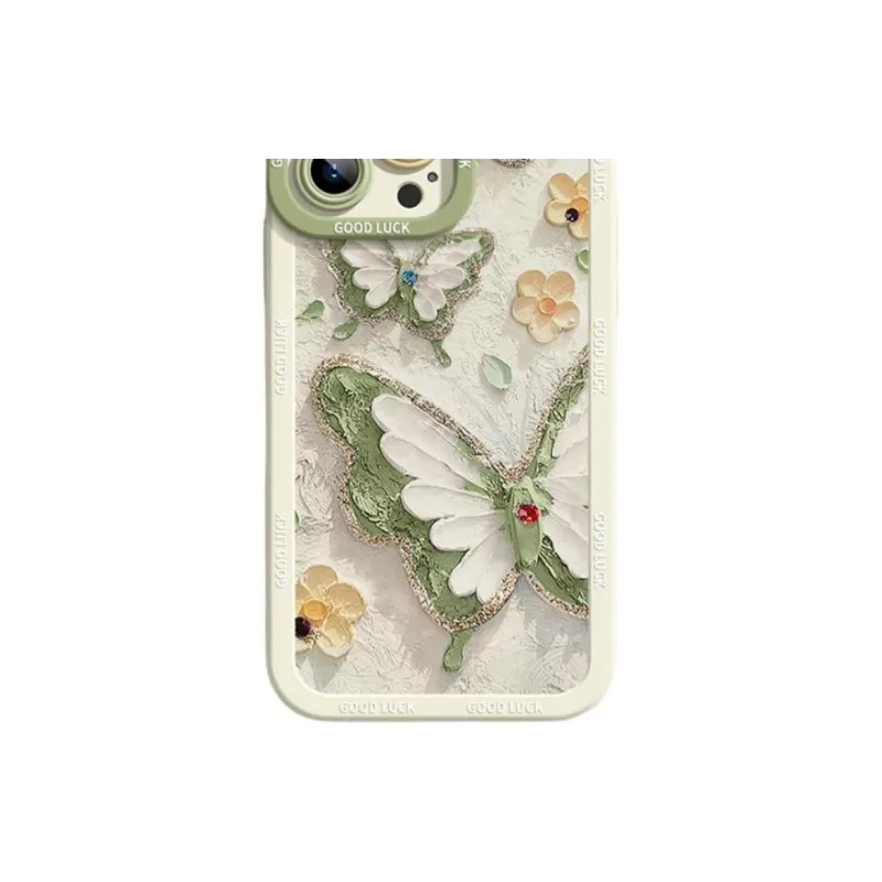 Wei Xin Silicone Material Eye Butterfly Phone Cases Compatible With IPhone 16/15 Pro Max/Apple 13/14 Pro/Max-2