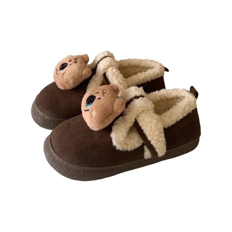 Thin Strips Slippers Women's, Light Brown-4