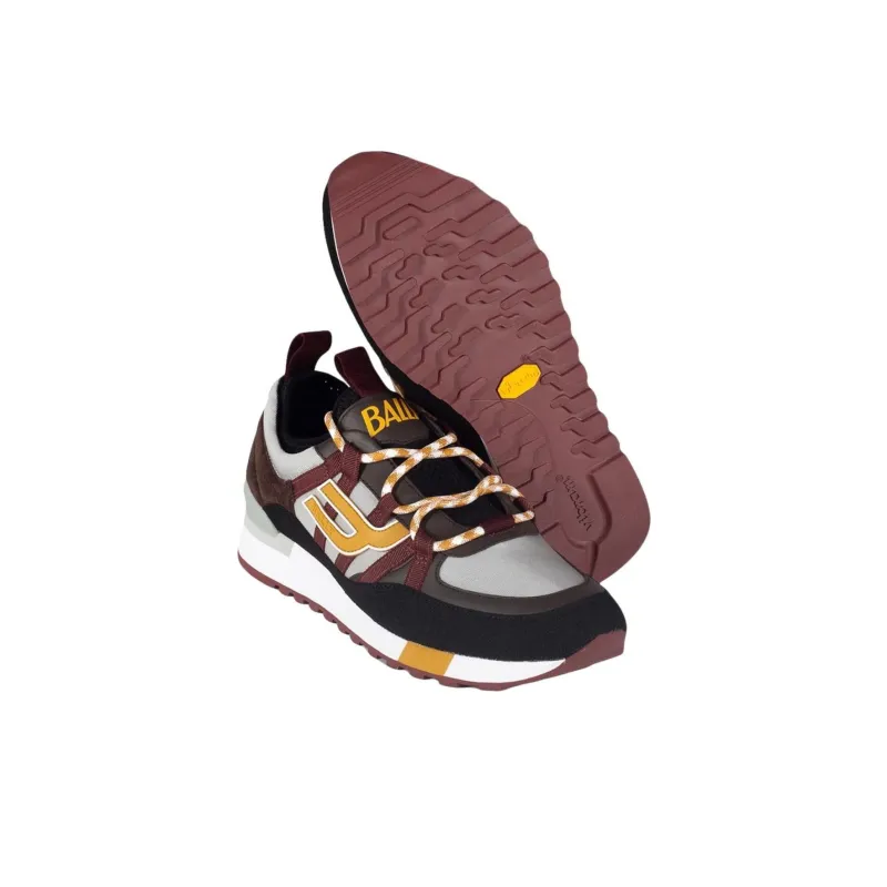 BALLY Glick Low Top Casual Shoes Men's Brown-4