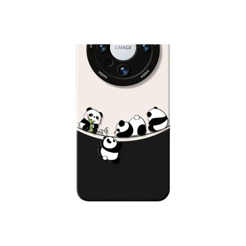 Wei Xin Silicone Material Naughty Panda Phone Cases Compatible With Huawei Mate 40/50/60/60 Pro/Pure 70/70 Pro+-2