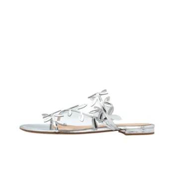 GIANVITO ROSSI Slide Slippers Women's Silver