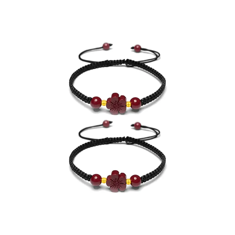 SHEEHHYY Cinnabar Bracelets Unisex-4