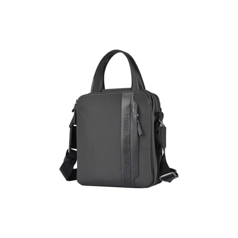 Hush Puppies Polyester Shoulder Bag Crossbody Bag Handbag Medium Size Men's Dark Gray-1