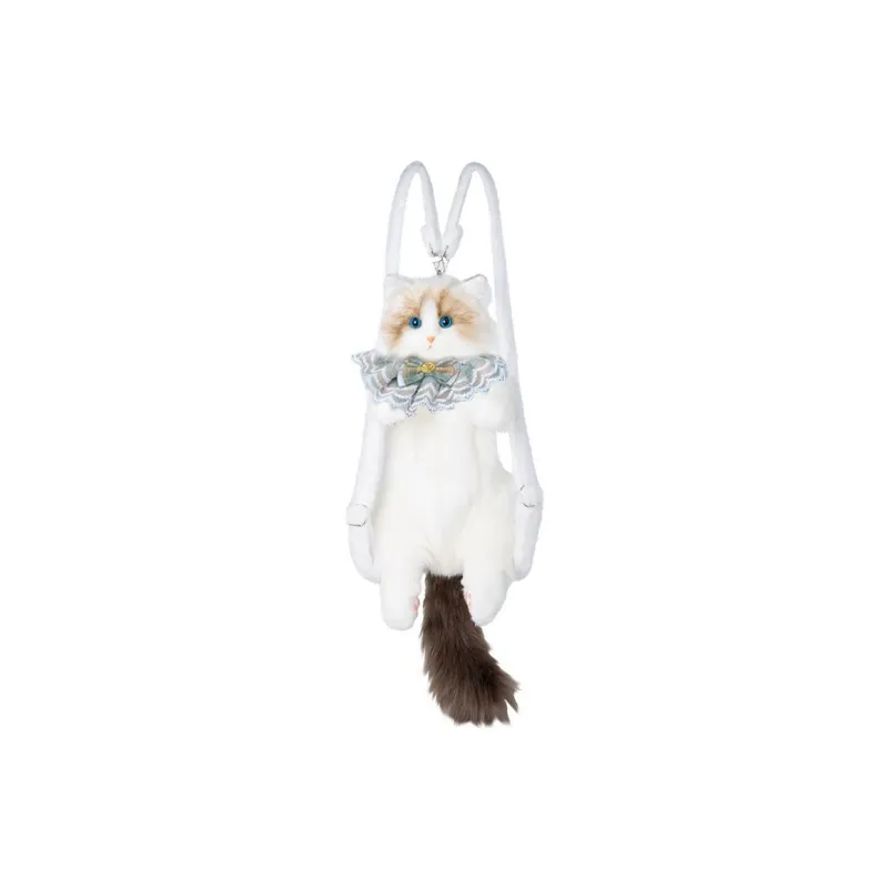 Meow In The Grass Plush Backpack Unisex Multicolor-8
