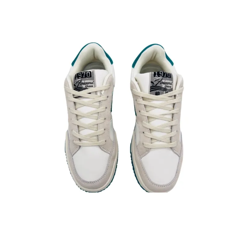 QIANJIN Slip Resistant, Waterproof, Cushioning, Lightweight Low Top Skateboard Shoes Men's Green-3