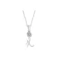 Plain Chain+Pendant+Crystal+Letter X