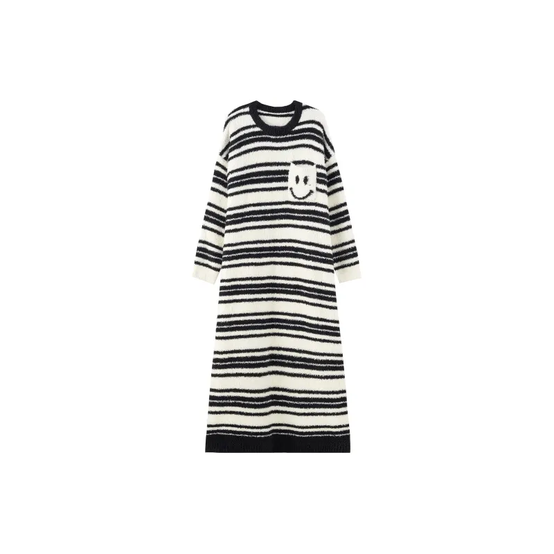 Redu Nightgown Women's Black White-0
