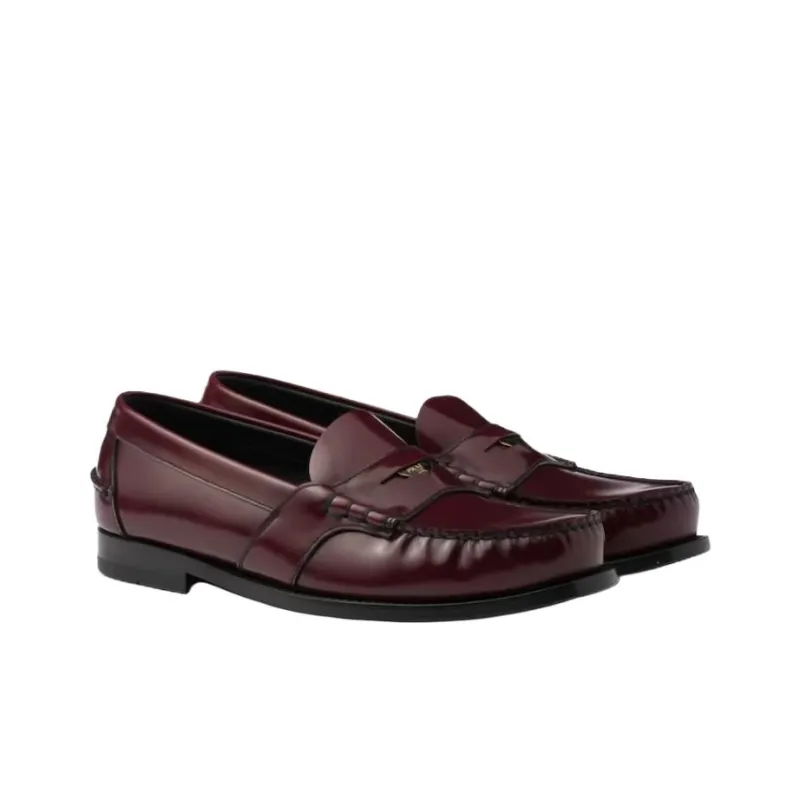 PRADA Loafers Men Red-2
