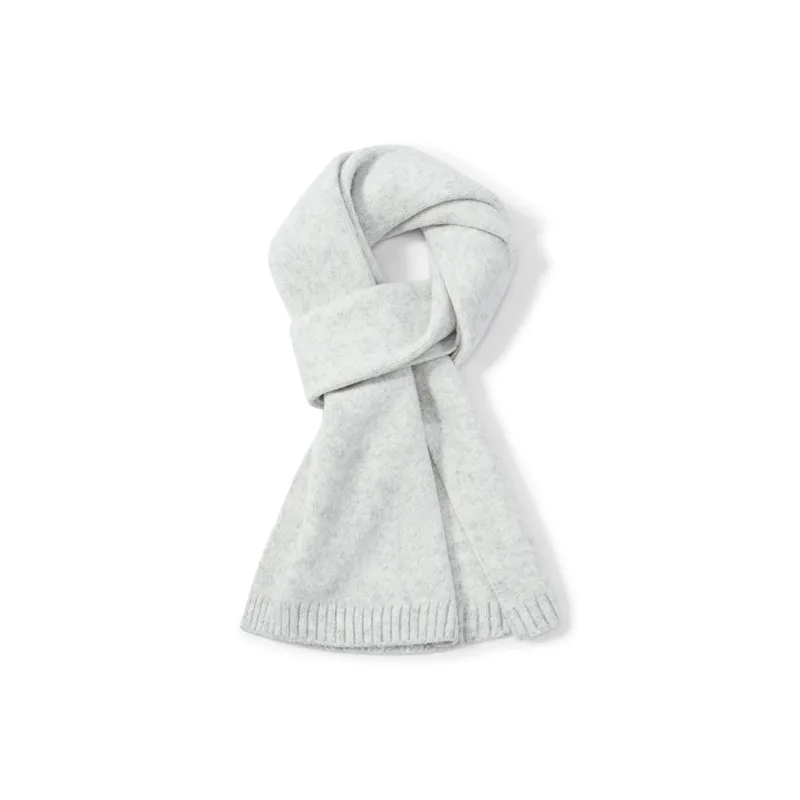 SEPTWOLVES Warm Knit Scarf Versatile Scarf WO Unisex Milk Coffee/Dark Coffee/Light Gray/Red-0