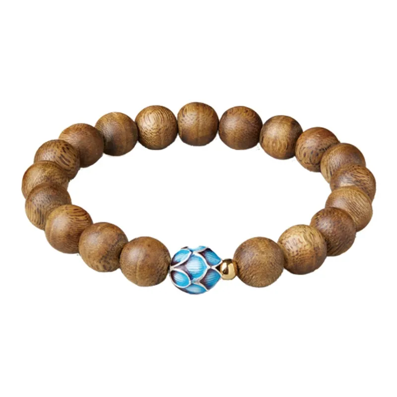 Moonstone Edge Agarwood Precious Wood Bracelets Unisex-0