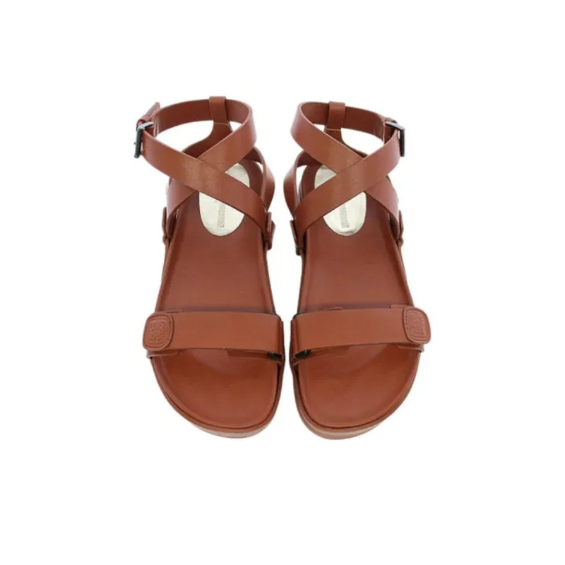 INES DE LA FRESSANGE One Strap Sandals Women's Brown-4