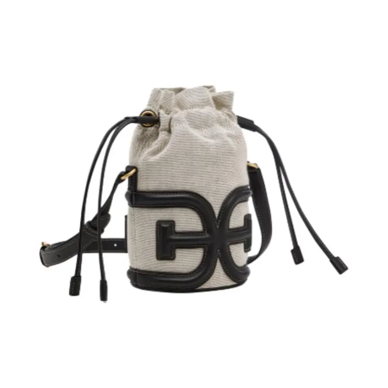 SAM EDELMAN Fabric Bucket Bags Crossbody Bag Shoulder Bag Small Size Women's Brown/Black-5