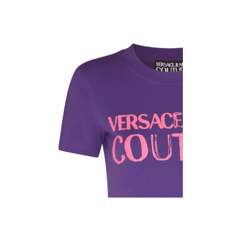 VERSACE JEANS COUTURE Logo Printed Crewneck T Shirt-5