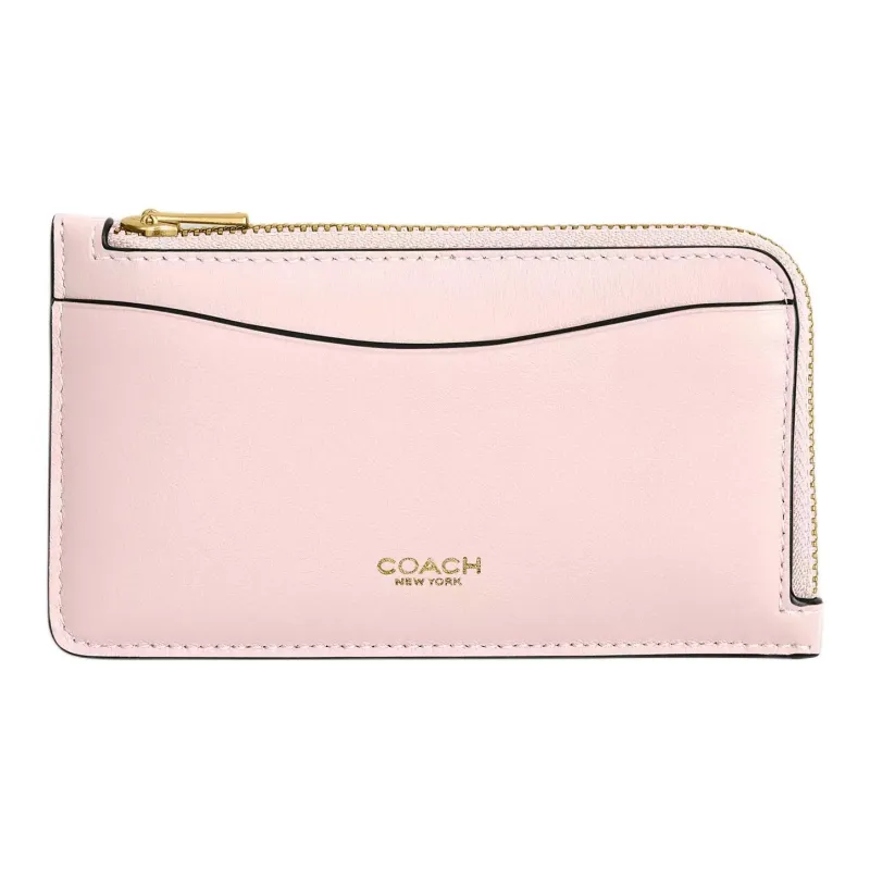 COACH Calfskin Card Holder Mini Women's Blush Color-0