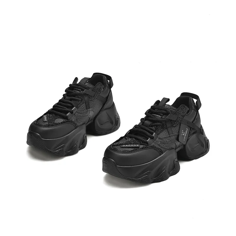 DAPHNE Warm Cushioning Height Increasing Wear-Resistant Lightweight Slip-Resistant Low-Top Chunky Sneakers Women's-2