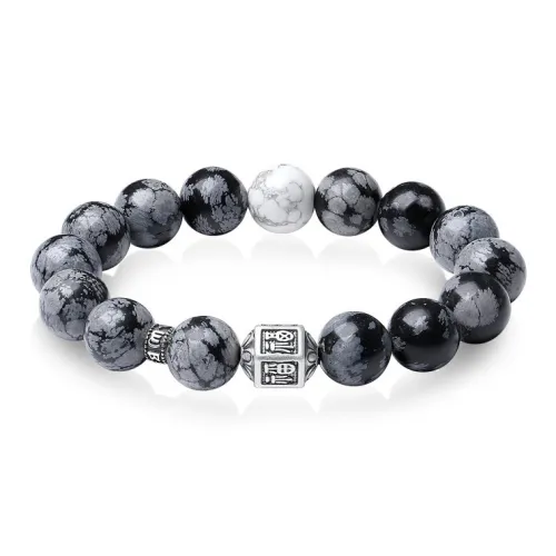 Emerald Dynasty Obsidian Jade Bracelets Men's