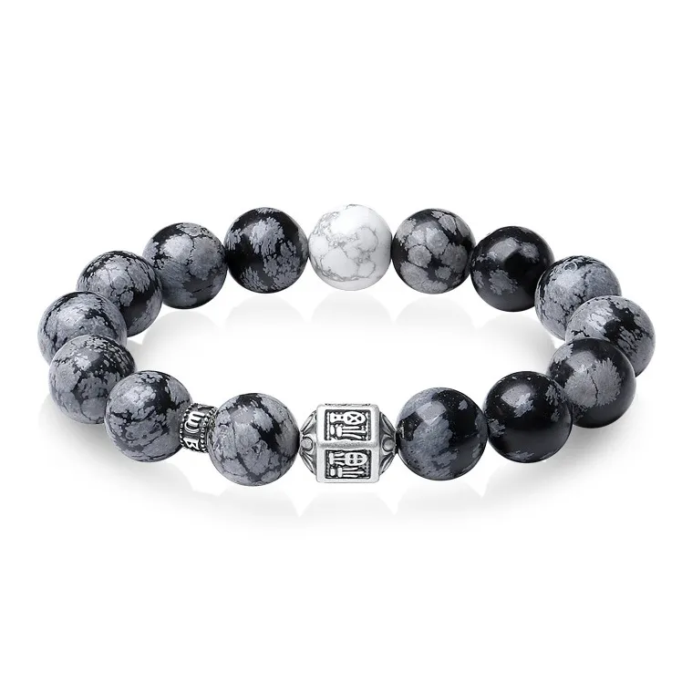 Emerald Dynasty Obsidian Jade Bracelets Men's-0