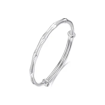 YINCHIE Bamboo Rhythm Bamboo Leaves Print Bangles Women's