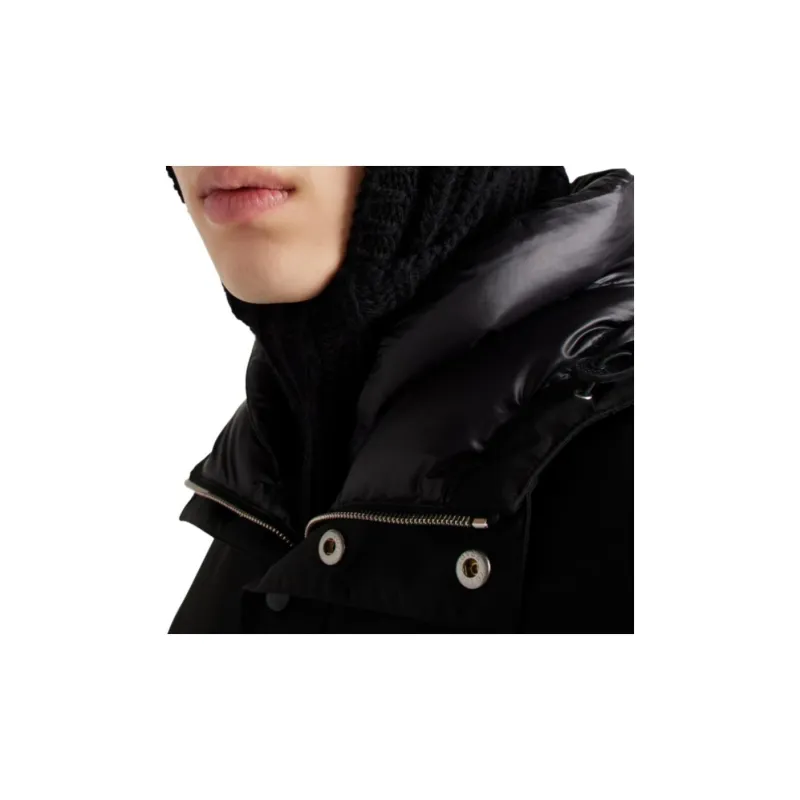 PRADA Buttoned Curved Hem Down Jacket-5