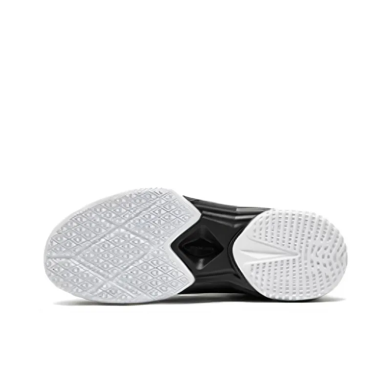 361° Cushioned Slip Resistant Mid Top Basketball Shoes Men's Black White-3