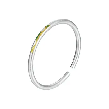 Old Fu Gold S999 Fine Silver Bangles Women's