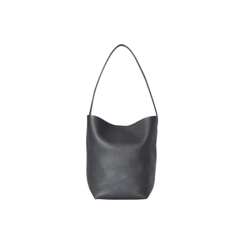 THE ROW N/S Park Leather Tote Bag Shopping Bag Handbag Shoulder Bag Medium Size Women's Black