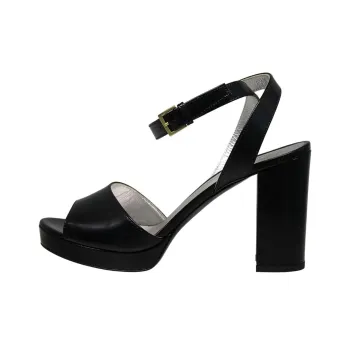 INES DE LA FRESSANGE Laura One Strap Sandals 8cm Women's Black